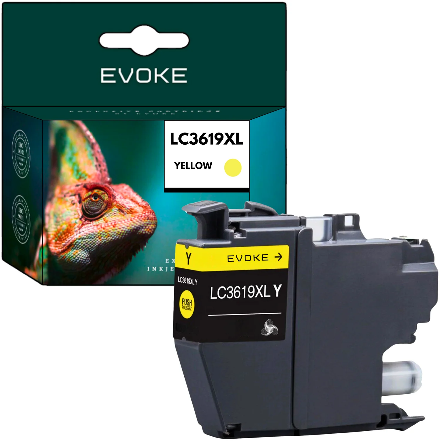 Evoke Compatibele Inkt voor Brother Lc3619Xly Lc-3619Xly Lc3619 XL 3619Y Geel 18 ml 1600 Pagina's Mfc-J2330Dw Mfc-J2730Dw Mfc-J3530Dw Mfc-J3930Dw