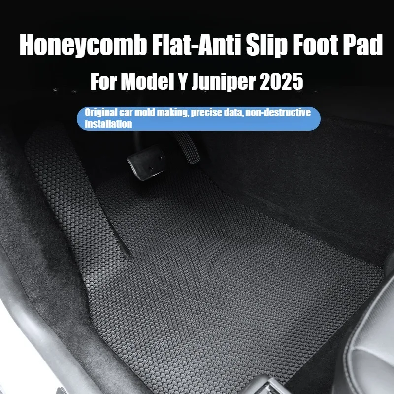 

Для Tesla Model Y Juniper 2025-2026: Коврик для багажника из TPE, водонепроницаемый, нескользящий, аксессуары для салона автомобиля
