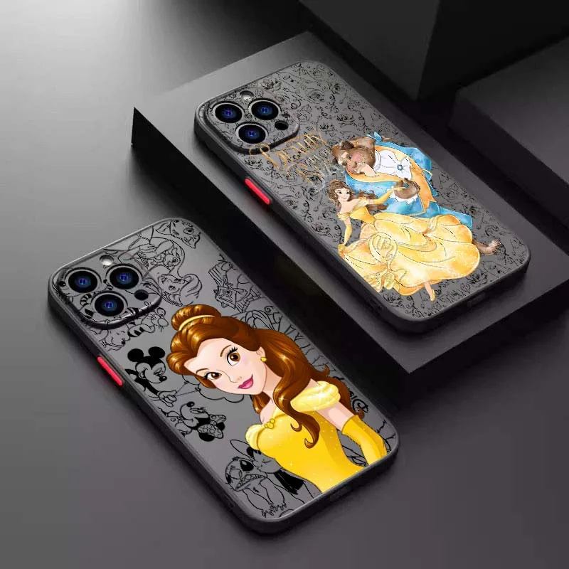 

Beauty and the Beast Phone Case For Apple iPhone 17 16 15 14 13 12 11 Air Pro Max Plus Mini Frosted Translucent