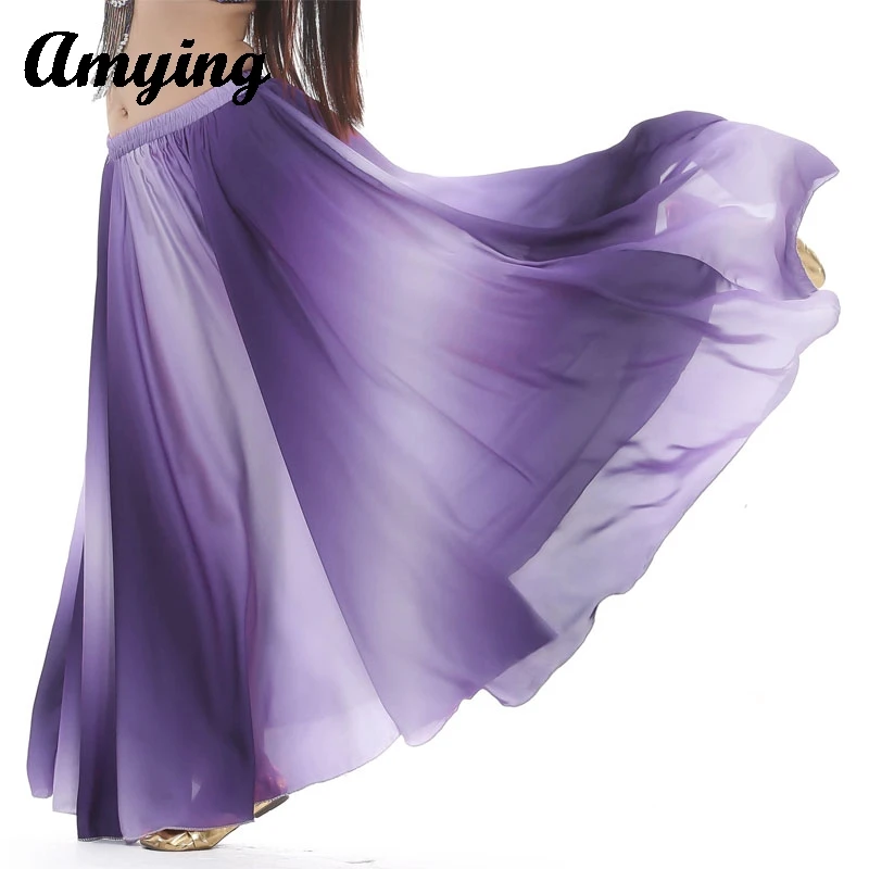 

New Adult Belly Dance Performance Clothing Women Gradient Color Large Swing Skirt Lady Oriental Indian Dance Costume Long Dress