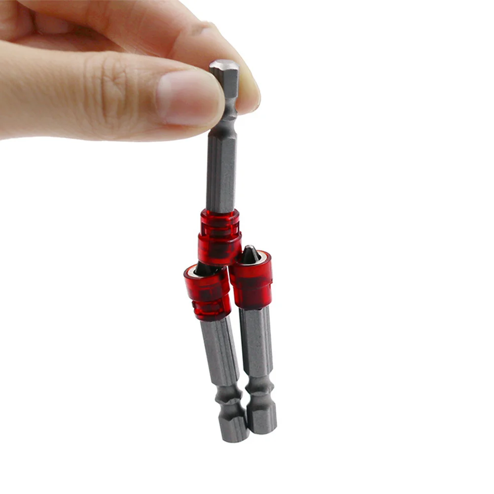4Pcs Magnetic Anti Slip Screwdriver Bits High Precision Durable Steel Long Driver Bit Electric Drill Long Screwdriver Bit