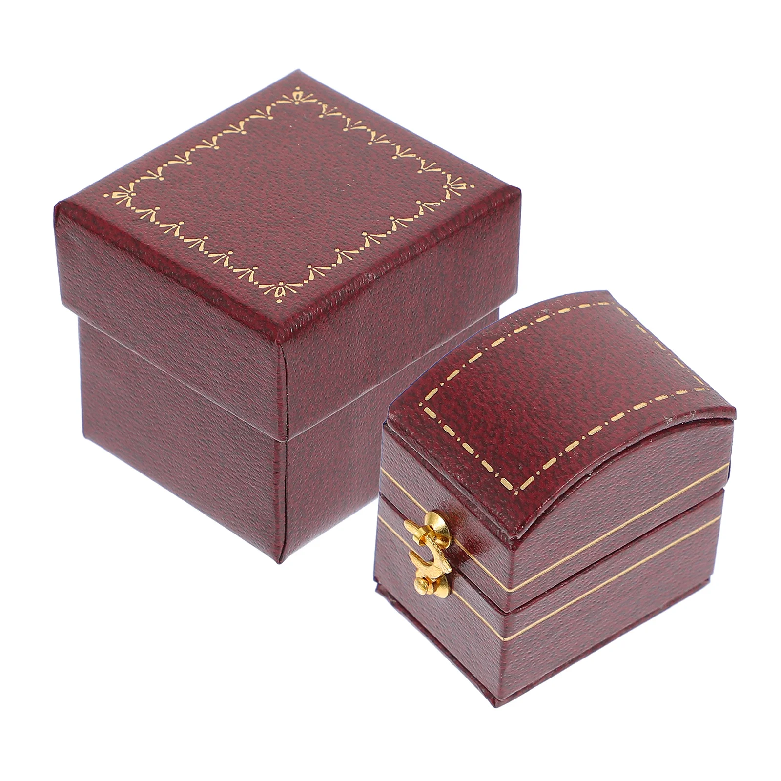 Square Ring Box Stylish Ring Storage Container with Romantic Design Perfect Gift for Her Jewelry Display and Organization
