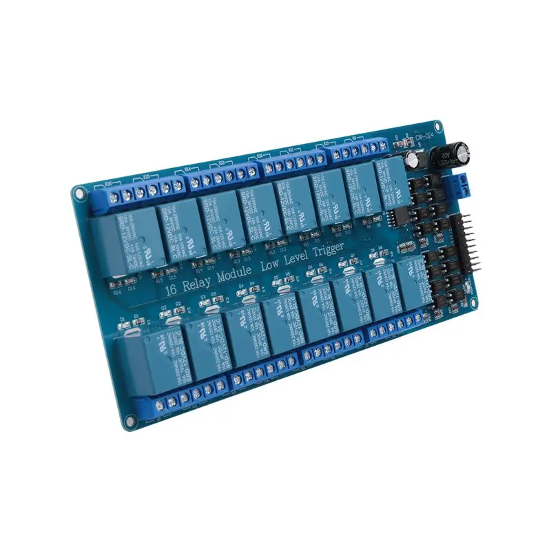 Aug. 16 Channel 12V Relay Module Expansion Board With Optocoupler Low Level Trigger Expansion Board For Raspberry Pi