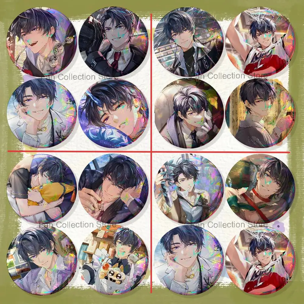 T-Tear Themis Marius 4-piece set Pins Backpack Clothes Jewelry Accessories Cartoon Round Brooch Button Badge Fan Collection Gift