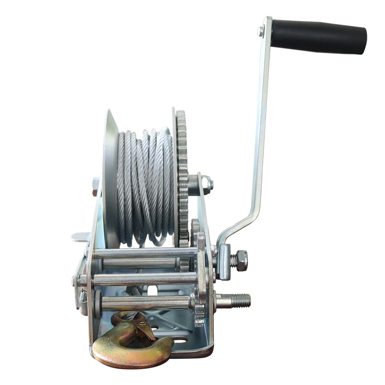 

Stainless Steel Hand Winch 1800 LBS Two-way Self - Locking Hand Winch