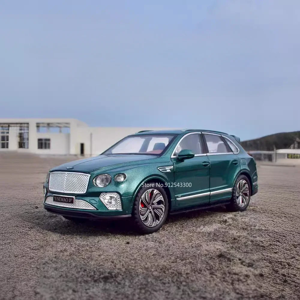 1:24 Bentayga Modello di Auto Giocattolo In Lega Pressofuso Suono Luce Tirare Indietro Assorbimento Degli Urti In Miniatura Fuoristrada Per Bambini Ragazzi Regali