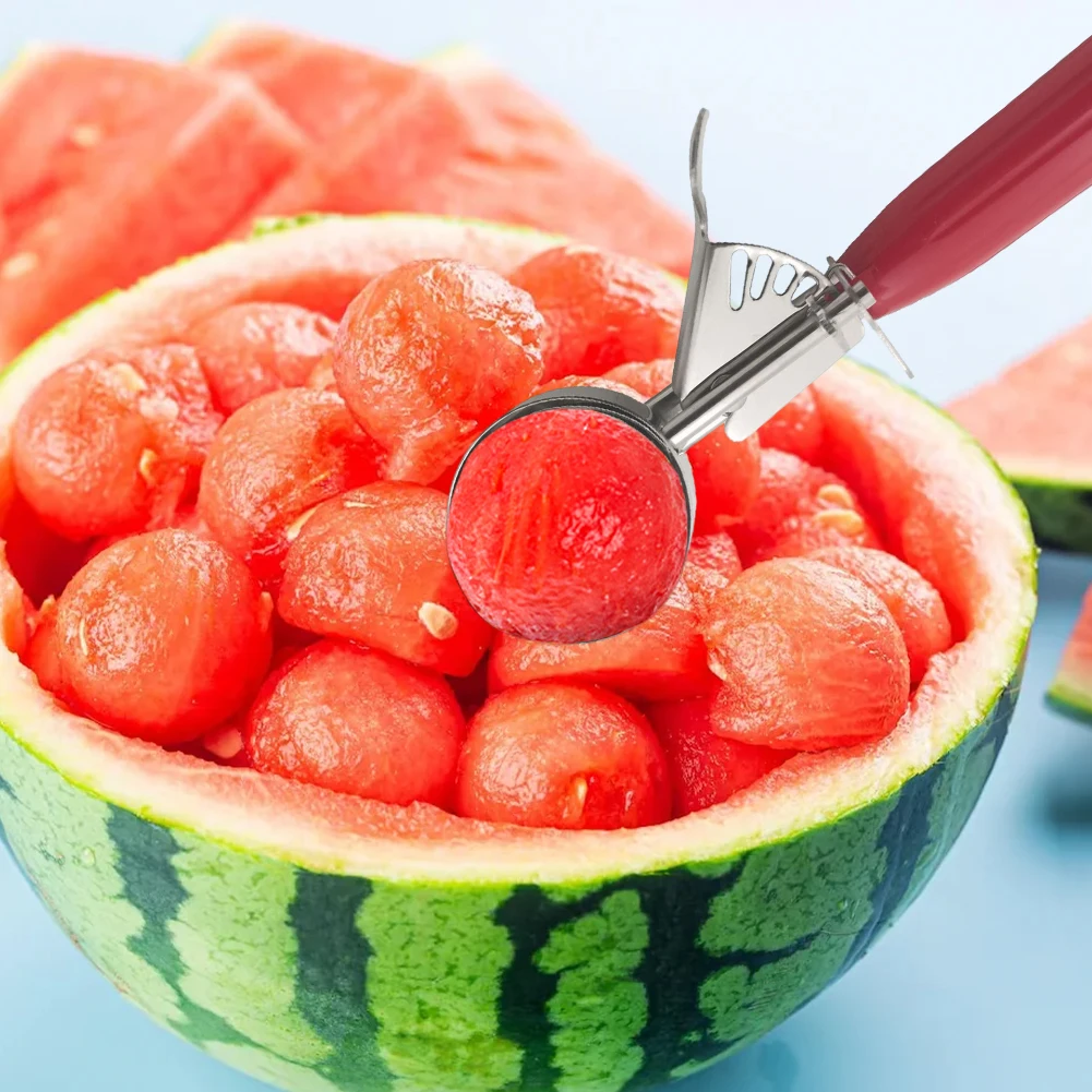 

Совок для мороженого из нержавеющей стали, многофункциональный экскаватор для мороженого с триггером, ложка для мороженого для арбузных фруктов