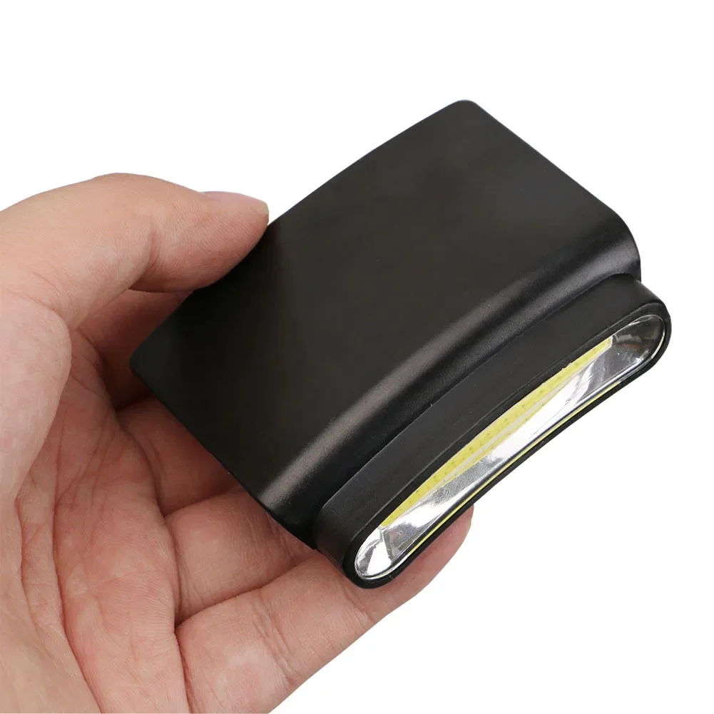 Imagem -05 - Mini Lanterna de Cabeça para Iluminação ao ar Livre Portátil Lâmpadas Led Cob Iluminação Uso Externo Bateria Aaa