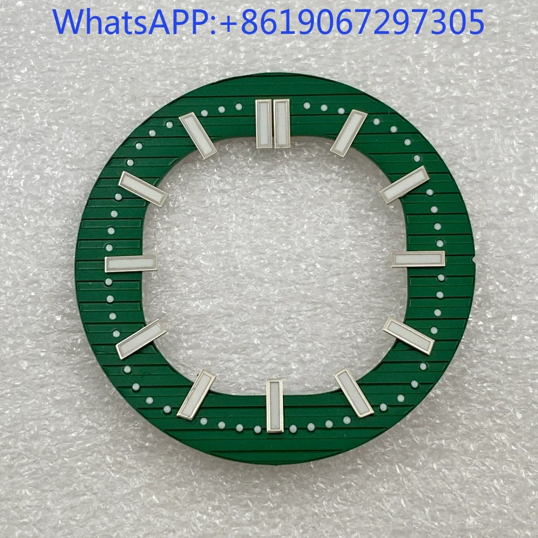 스켈레톤 중공 라인 그레인 시계 다이얼 적합한 NH38 무브먼트 모드 액세서리 다채로운 가로 줄무늬 질감 다이얼