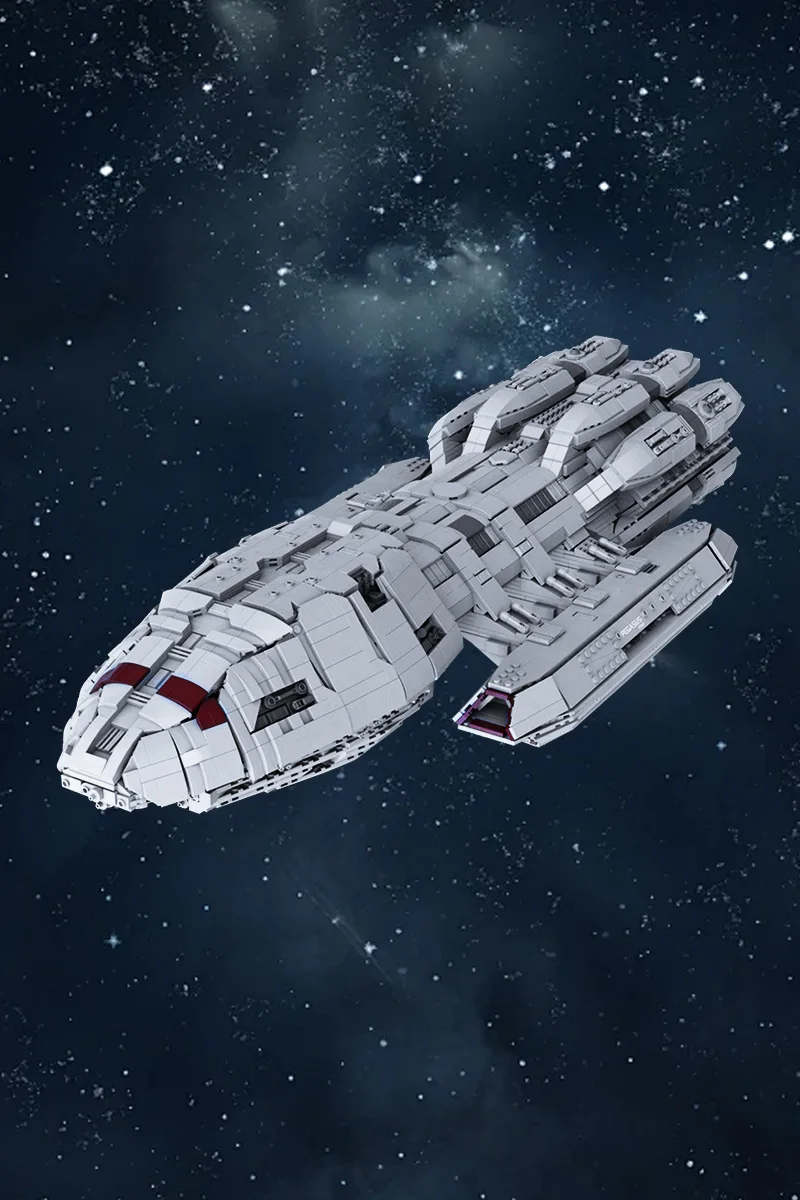 

MOC Battlestar Pegasus - UCS Scale Bricks Model Space War Movie UCS Scale Battlestar Galactica Spaceship Building Blocks Toys