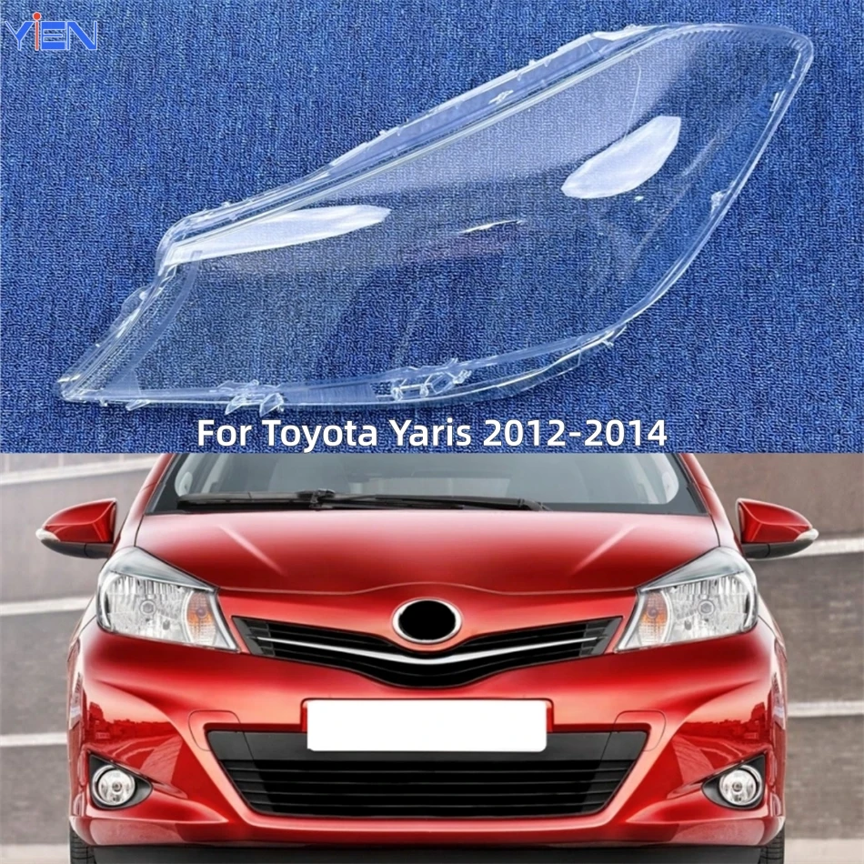 

For Toyota Yaris 2012 2013 2014 Accessories Car Lampcover Caps Headlights Lamp Lens Car Front Headlight Lens Cover Lights Shell