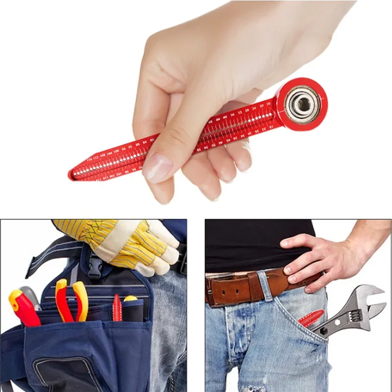 Calibro per scriba per la lavorazione del legno, bussola per disegno di carpenteria, strumento di disegno circolare, righello per fori, calibri per scriba di precisione, strumento per marcatura