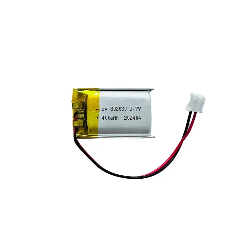 3.7V 400mAh เซลล์ลิเธียมโพลิเมอร์802030แบตเตอรี่แบบชาร์จไฟได้ลิเธียมไอออนสำหรับ MP4 MP3 MP5 GPS