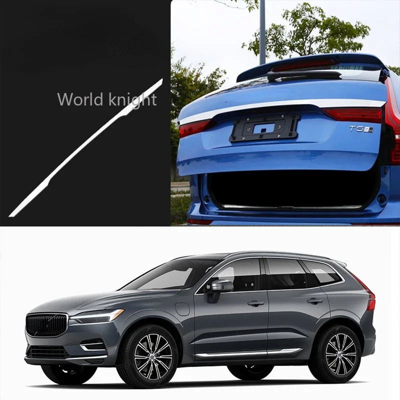 Chrome decoration For volvo xc60 2018 2019 2020 2021 front bumper bright strip net front lip anti-collision decoration sticker