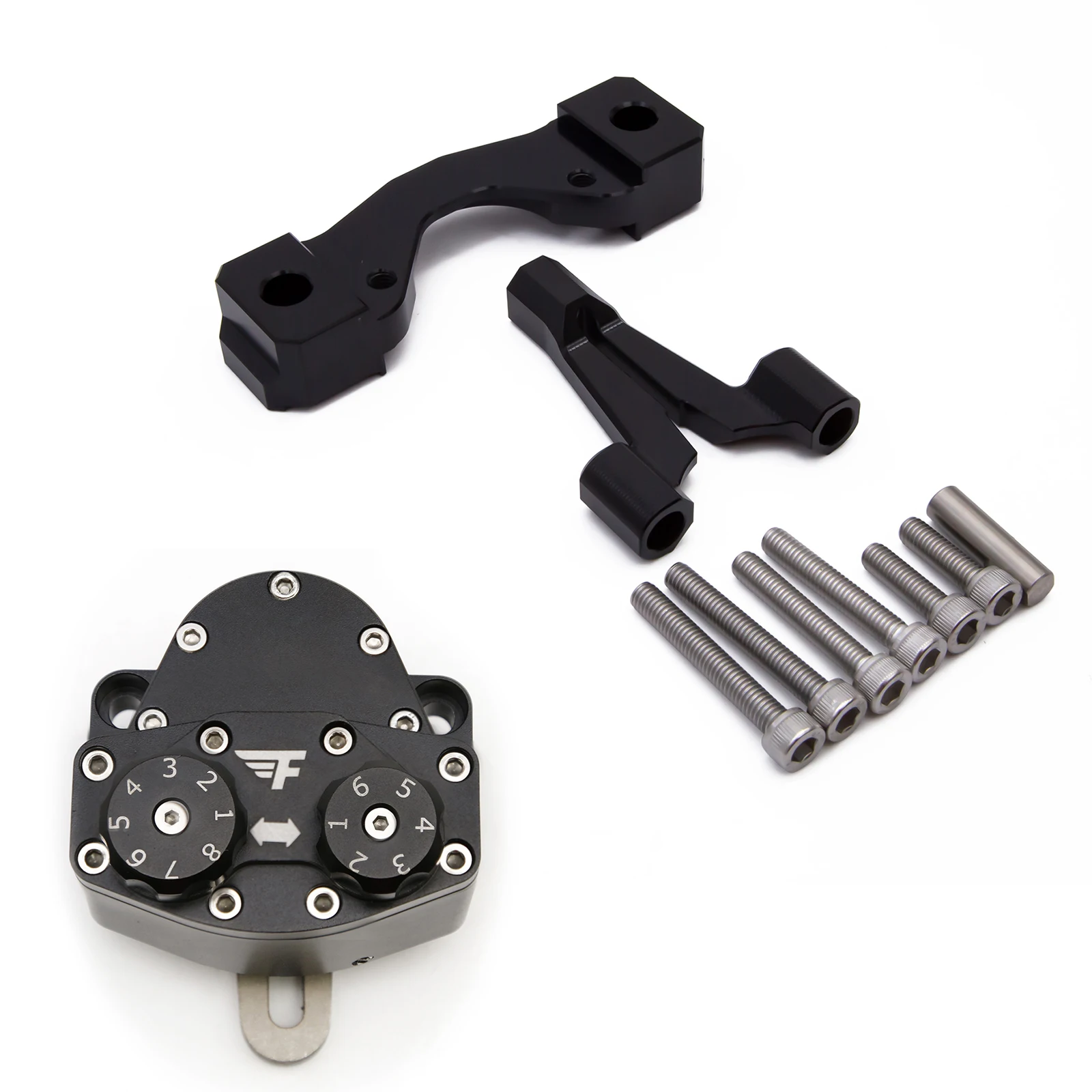 لـ Surron Ultra Bee Steering Damper CNC دراجة نارية مثبت التوجيه المثبط تصاعد قوس عدة