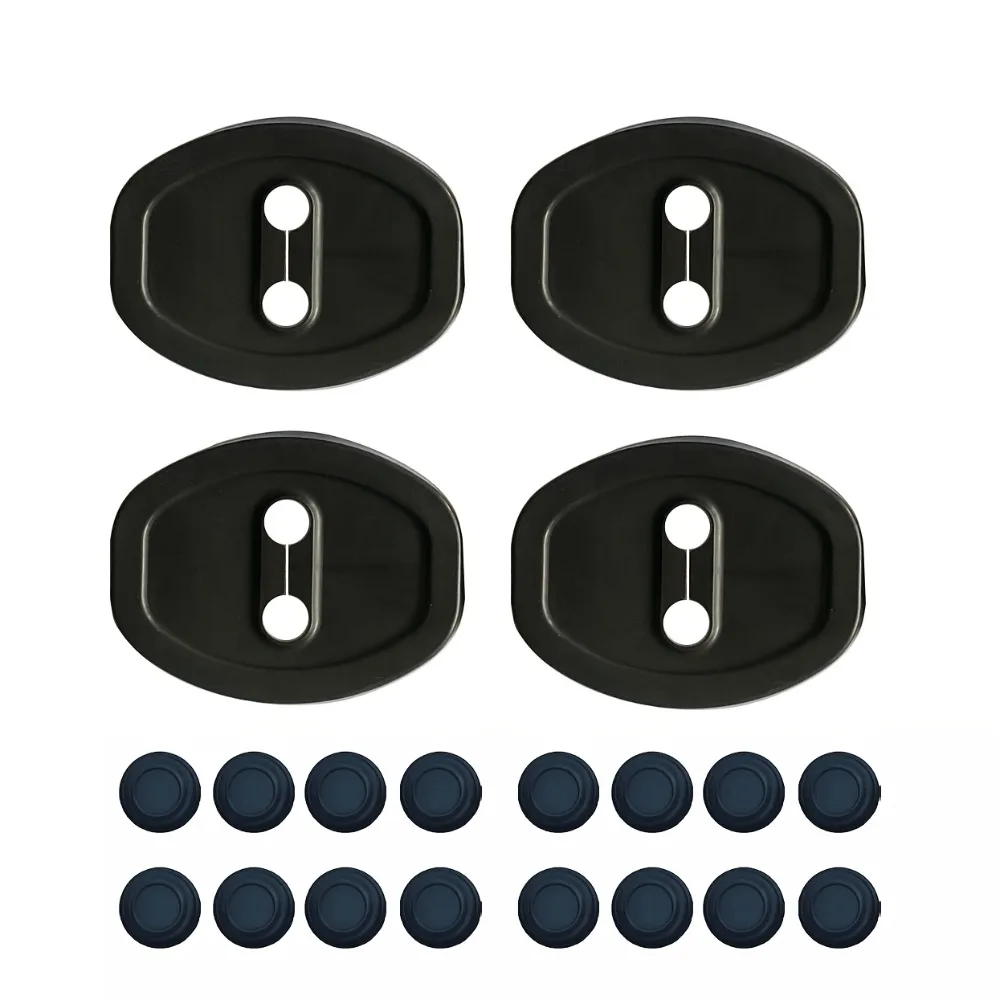 20PCS Universal Silicone Car Door Lock Buckle Protection Cover Elastic Anti-Collision Shock Absorbing Pad Mute Buffering Cushion