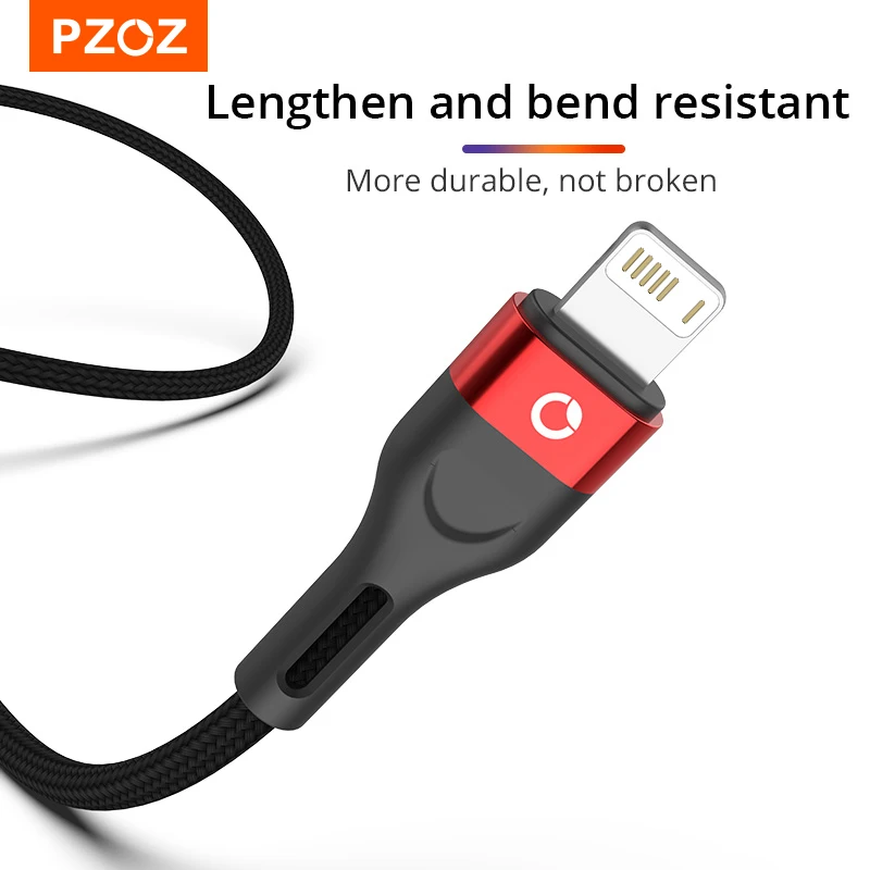 PZOZ USB Cable For iPhone 14 13 12 11 Pro Max  SE X XS 8 7 6 6s Plus 5 5S iPad Air Pro Mini 5 For ipad iPhone Fast Charger Cable