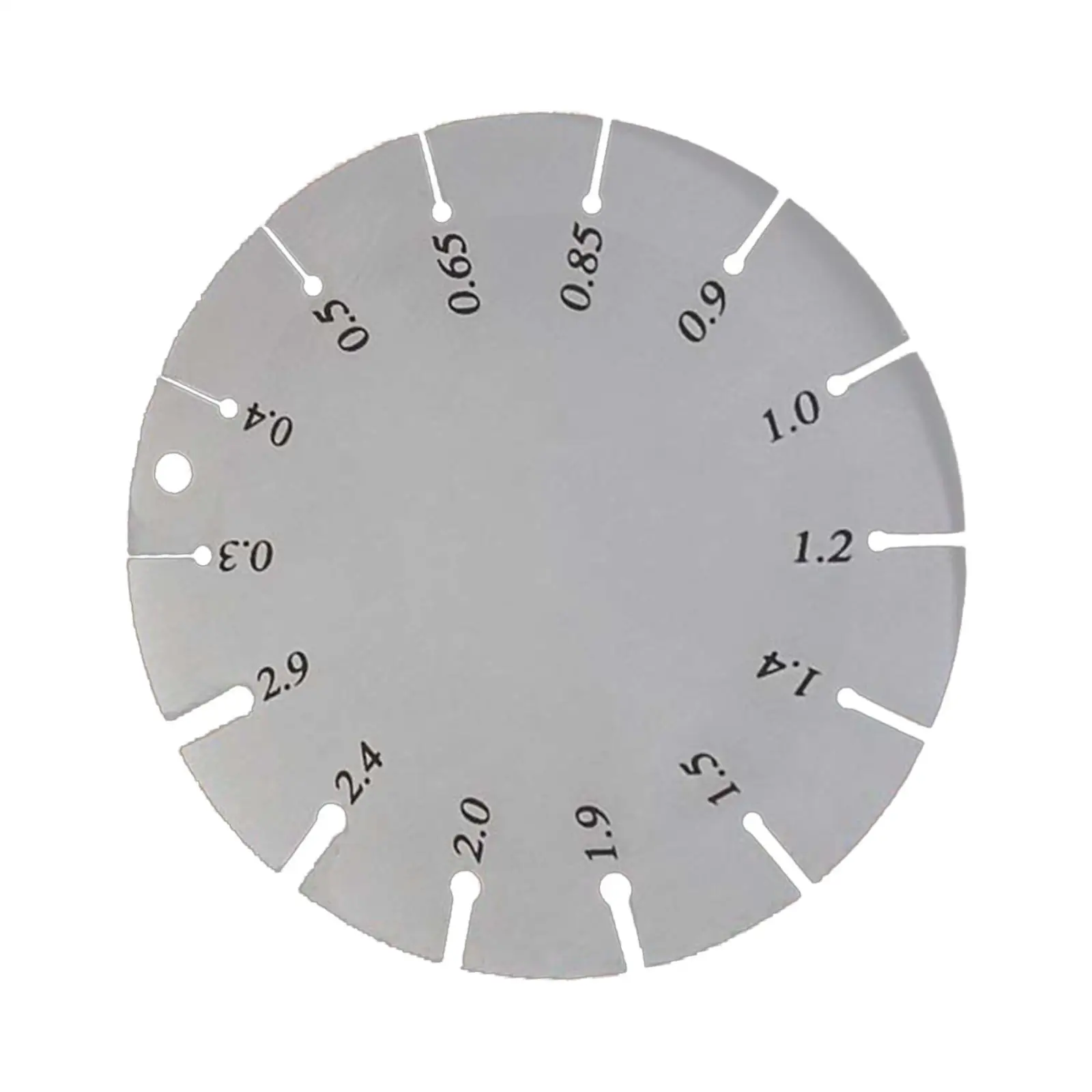 

Нержавеющая сталь AWG Листовая металлическая проволока Кабельный калибр Стандартный толщиномер Прозрачные цифры и буквы