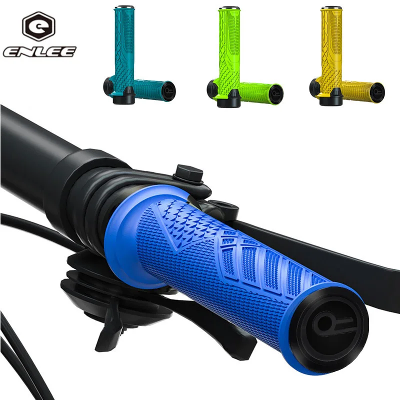 

ENLEE Mountain Bike Bike Riding Anti-Slip Grip Universal Lockable Rubber Grip Riding Accessories