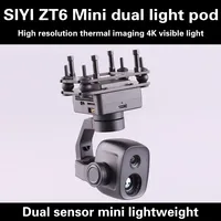 SIYI ZT6 Mini Dual Sensor Gimbal 4K 8MP 6X Digital Zoom Universal Ultra HD Recording Photography Camera Thermal Imaging Drone Su