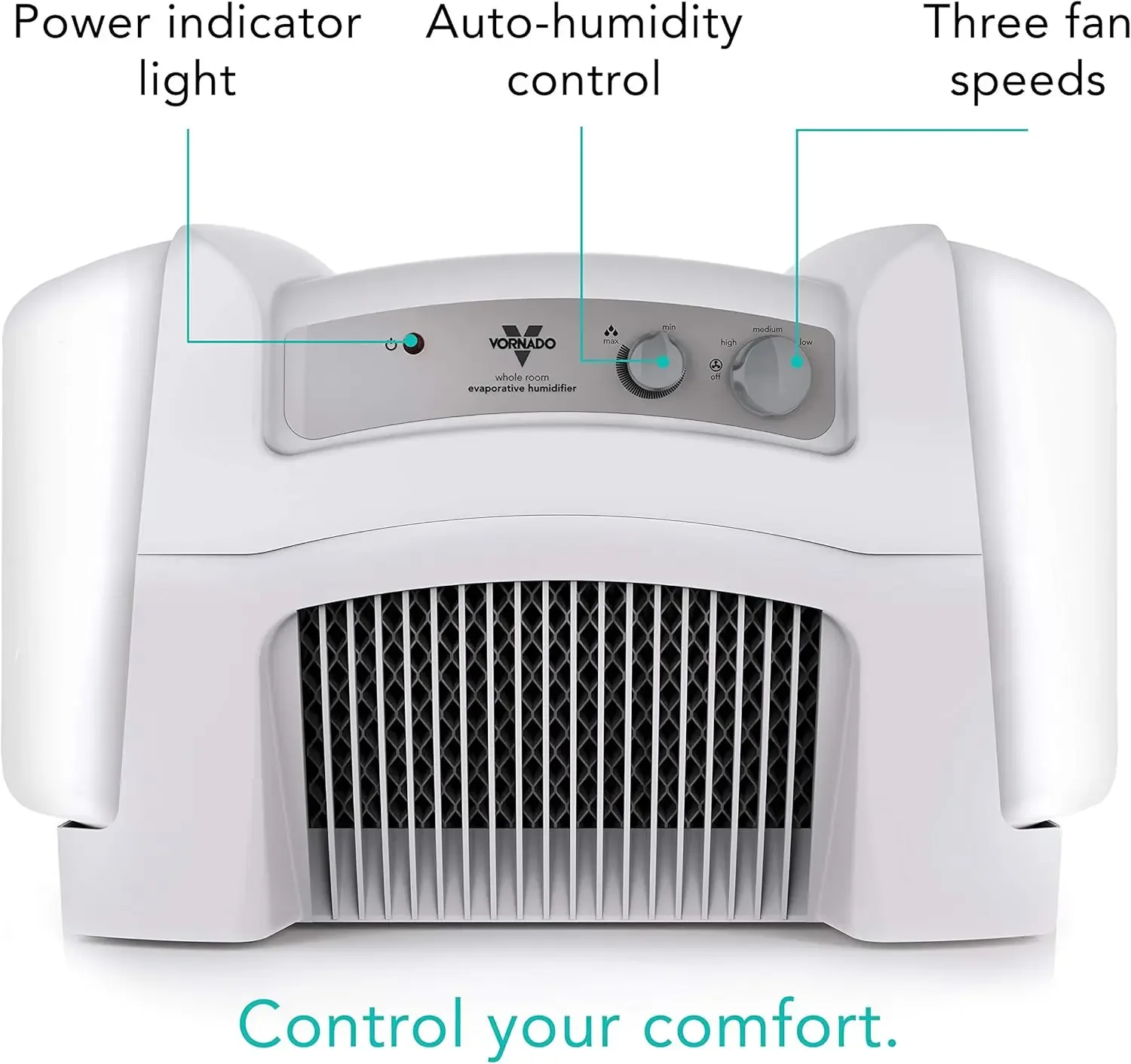 Evap40 4-Gallon Evaporative Humidifier with Adjustable Humidistat and 3 Speeds