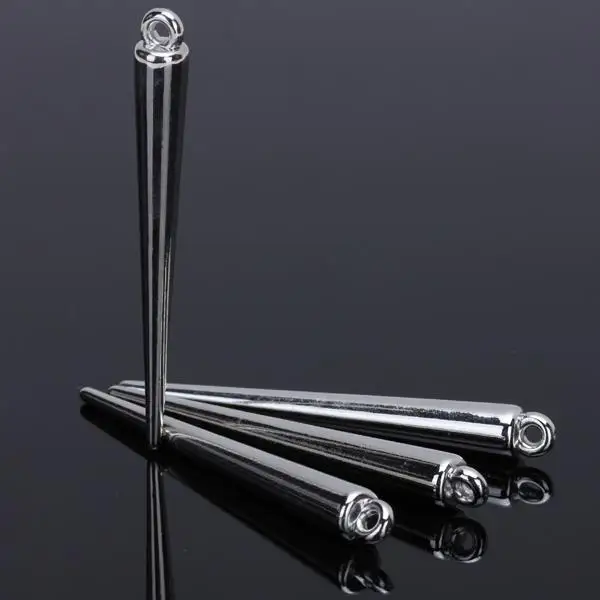 Phenovo 10pcs Gunmetal Basketball Wives Spikes Charms Pendants Beads for Jewelry Making and Craft Projects 1.38 inch 35mm