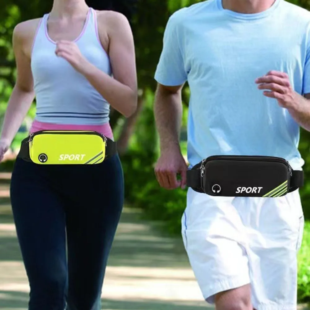 Large Capacity Sport Mobile Waist Bag Multi-function Lightweight Running Waist Bag Breathable Storage Sports Phone Bag