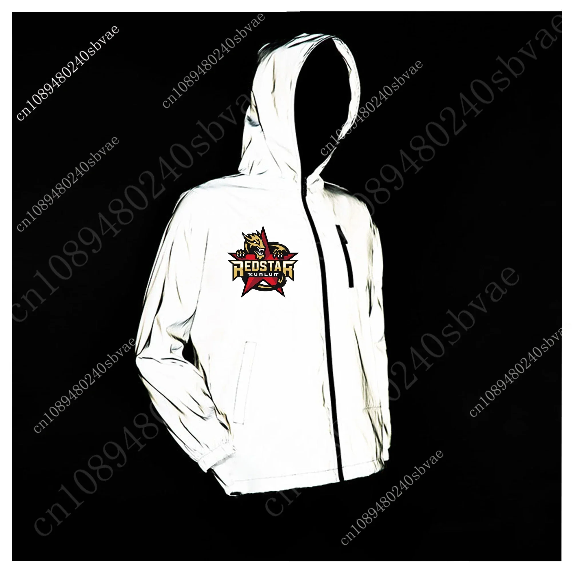 Куньлуньская красная звезда Kunlun Red Star Reflective Jacket Mens Womens Runing Jackets Cycling Hiking Zipper Customized Hoodie