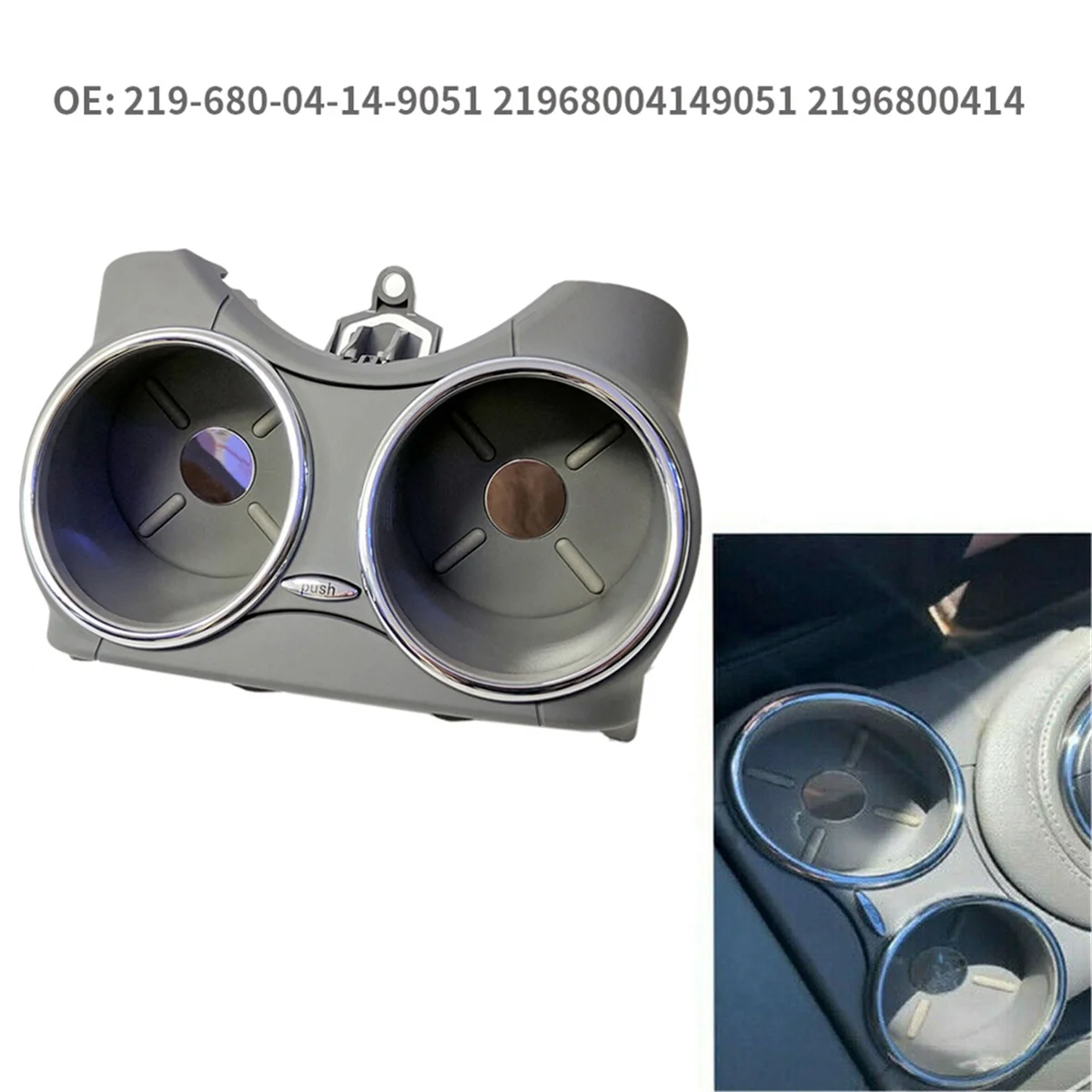 Kfz-Vakuum becher halter Mittel konsole Getränke halter für Mercedes-Benz cls c219 cls55 cls63 amg 06-11 21968004149051