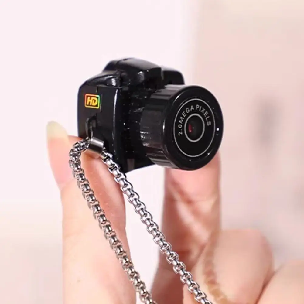 ABS Mini Camera HD Video Audio Recorder Student Cute Camera Keychain Anytime Record Campus Life Friend Ideal Birthday Gift