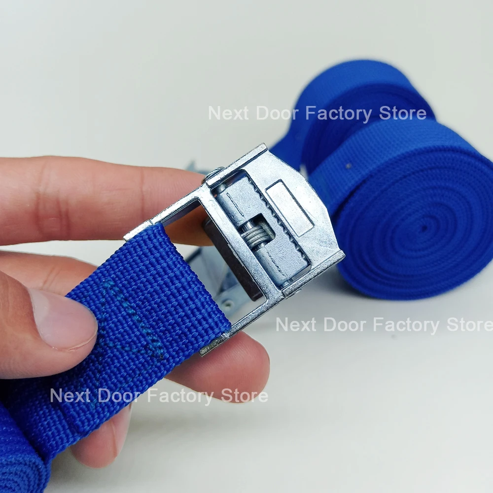 5 stücke 1M Schnalle Tie-Down Gürtel Fracht Riemen Für Auto Motorrad Fahrrad Mit Metall Schnalle Abschleppseil ratsche Gürtel für Gepäck 3 Farben – Detail 3