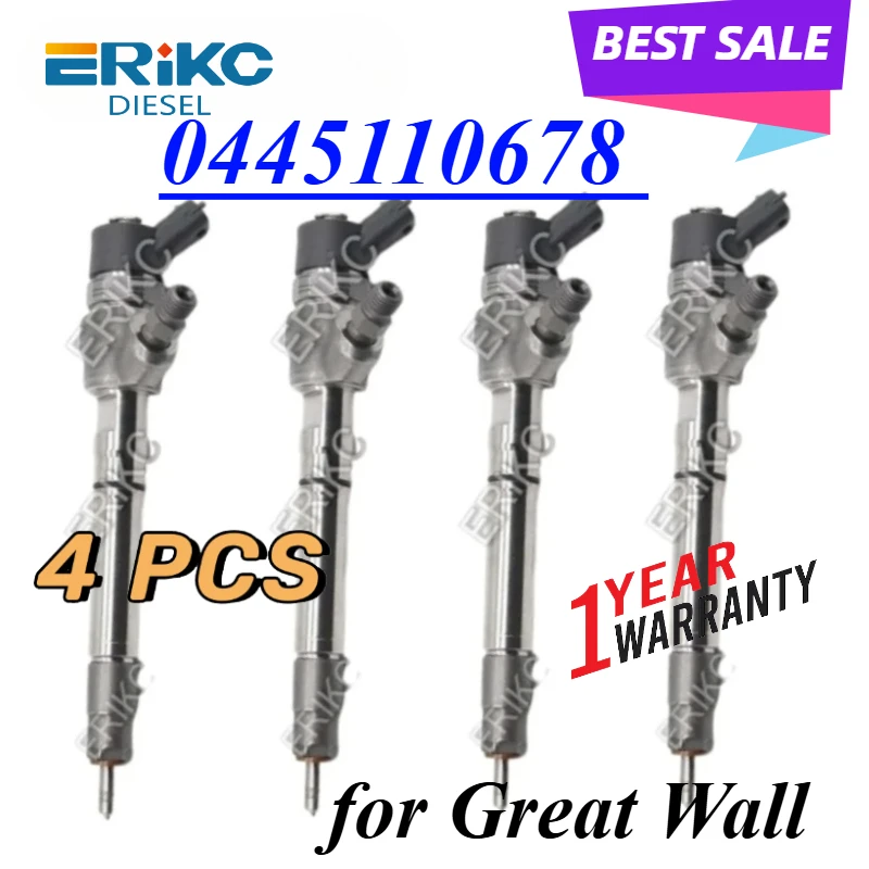 

0445110678 Engine Injector 0 445 110 678 Car Injection Nozzle Assy 0445 110 678 Auto Parts Compatilble With Great Wall
