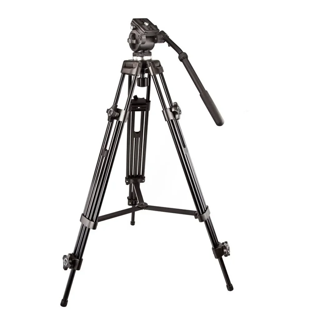 WF717 1.89m Height/Professional WF-717 Video Tripod + Fluid Pan Head Kit 189cm 8kg for DV DSLR