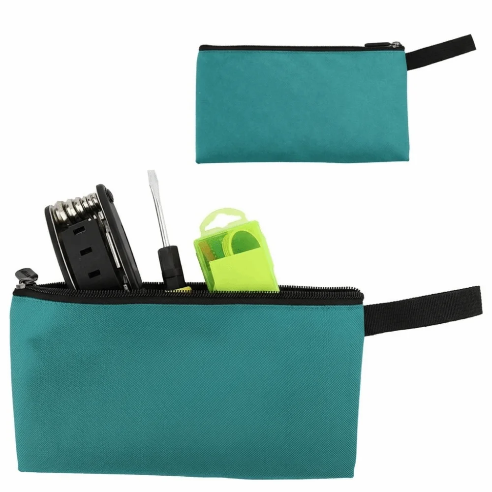 

3PCS Durable 600D Polyester Bike Tool Bag 23.5 * 13cm Green Cycling Repair Tool Bag Lightweight Bike Storage Pouch Tool Storage