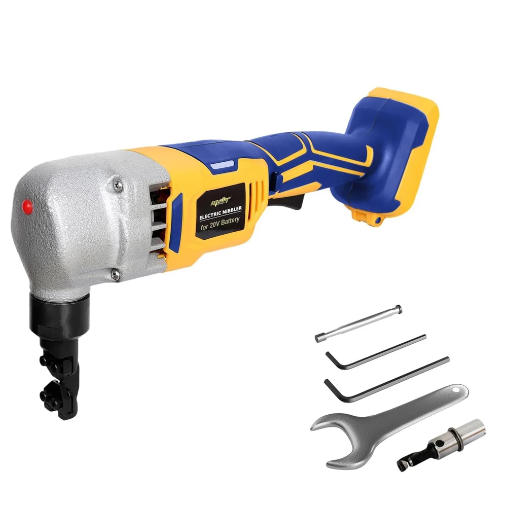 Cordless Electric Nibbler for Dewalt 18V 20V MAX Battery Cutting Tool for Cutting Stainless Steel, Aluminium, Plastic(Tool-Only)