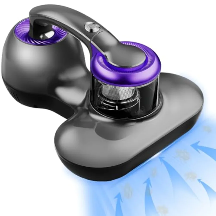 

Mattress Vacuum Cleaner Handheld UV Bed Vacuum Cleaner 16KPa and 12800 Vibrations Per/Min Upgraded Effectively Clean Up Bed Pil