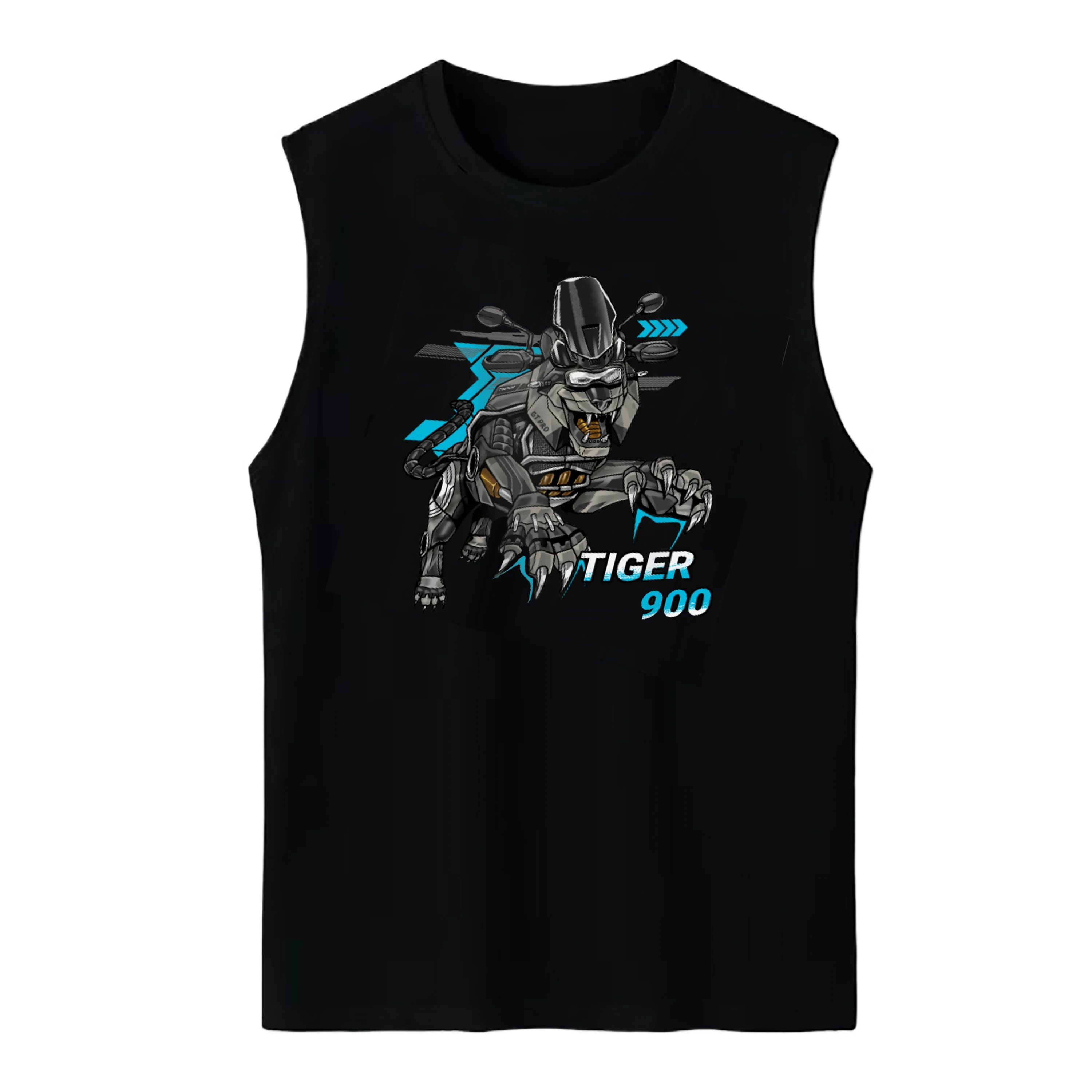 Retro British Tiger 900 Motorcycle Tiger Inspired Tank Top 100% Cotton O-Neck Casual Mens Vests Sleeveless T-shirt Streetwear