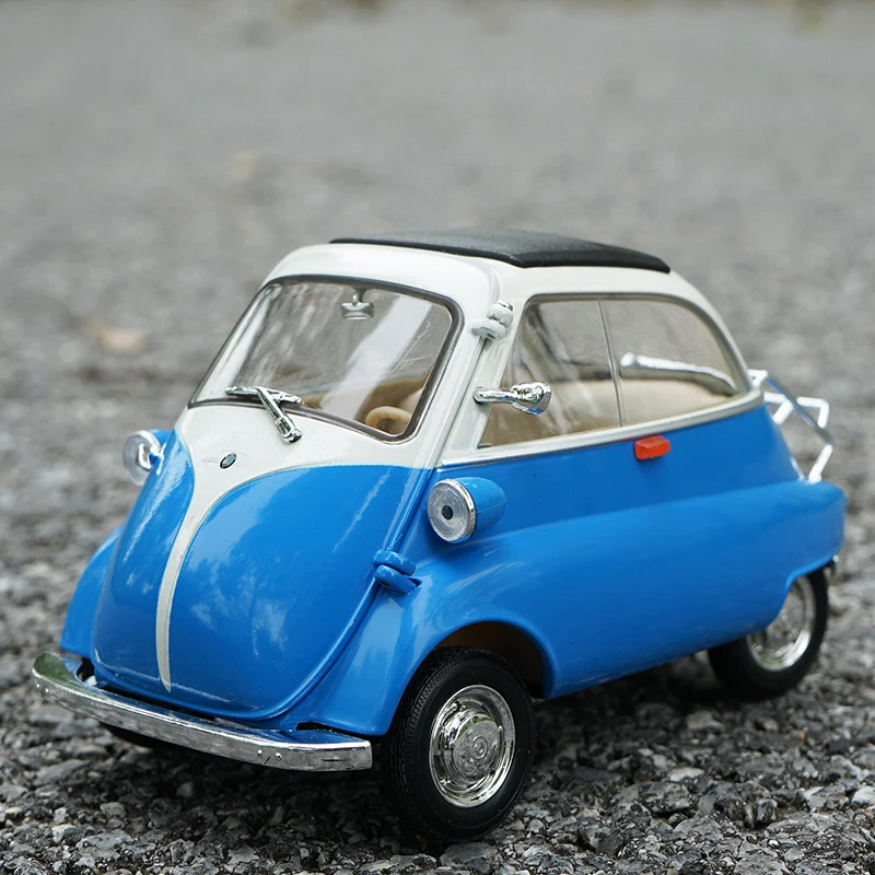 WELLY 1:18 BMW Isetta Alloy Car Model Diecasts & Toy Vehicles Collection Car Toy Boy Birthday gifts