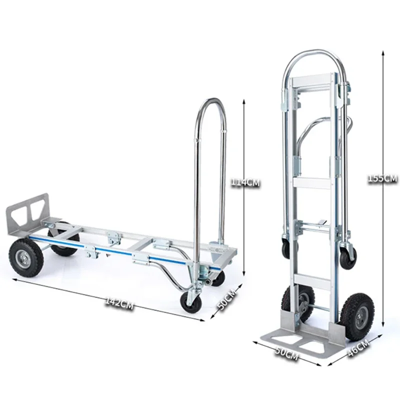 Load King อลูมิเนียมอัลลอยด์รถบรรทุกโลจิสติกส์โกดังพับมือผลักดันรถบรรทุกรถเสือรถแท่นดึงรถบรรทุก