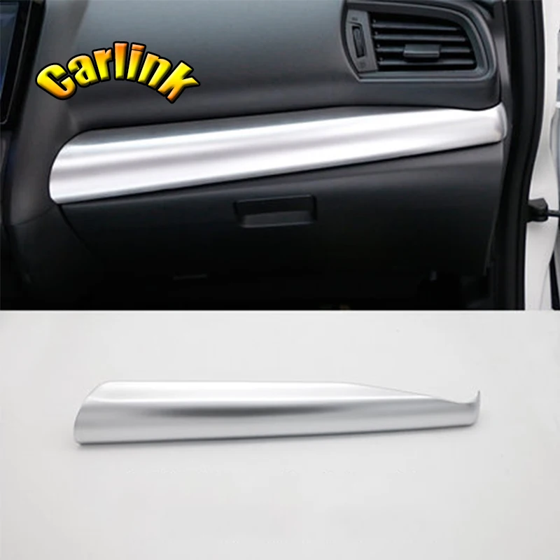 For Honda FIT JAZZ 2014 - 2018 ABS Carbon/Matte Car Interior Co-pilot Decoration Strip cover trim car styling accessories 1pcs