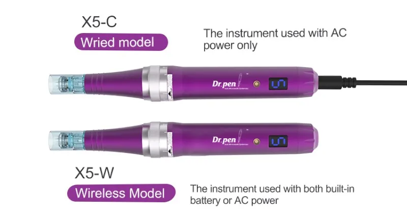 Лифтинг лица, домашнее косметическое оборудование, беспроводные картриджи с функцией Mirconeedling Dermapen Dr Pen Derma Pen Ultima X5