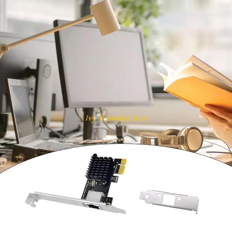 

D7YC RTL8111H Networking Adapter 10/100/1000Mbps PCIE to RJ45 Gigabit Ethernet Card