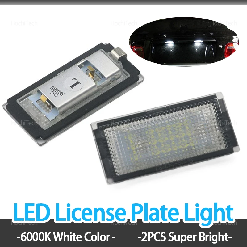 LED Number Plate Light Error Free License Plate Lamp for BMW 3 Series E46 2-Door M3 1998-2003 51137031085