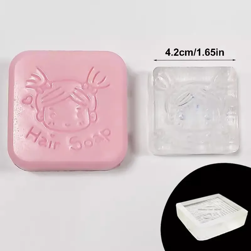 Baby Letter Pattern Soap Stamp Natural Transparent Acrylic Handmade Soap Making Seal Chapters Diy Craft Supplies Custom Support