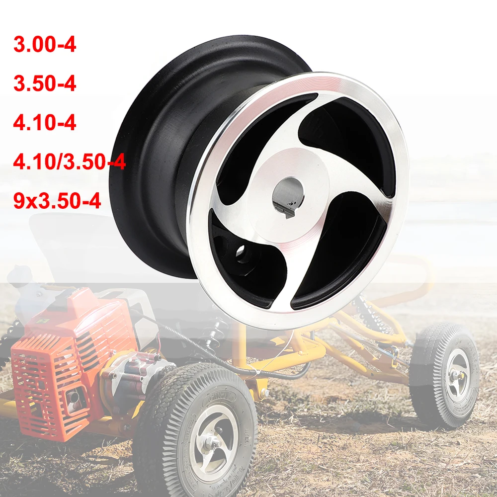 

4-дюймовая ступица 4,10/3,50-4 9x3,50-4 3,00-4 из алюминиевого сплава, ступица подшипника шпоночного паза для электрического скутера MiNi Moto, ATV и Go Kart