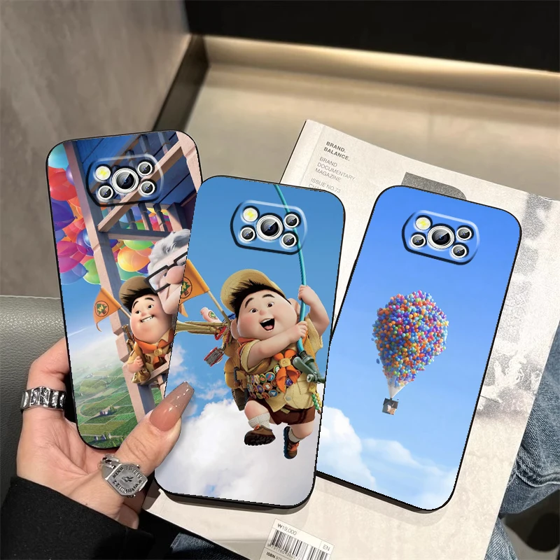 

Disney Dream Travel Movie Up For Xiaomi Mi Poco F5 F4 F3 X6 X5 X4 X3 M6 M5 M5S M4 M3 C65 Pro GT NFC 5G Black Back Phone Case