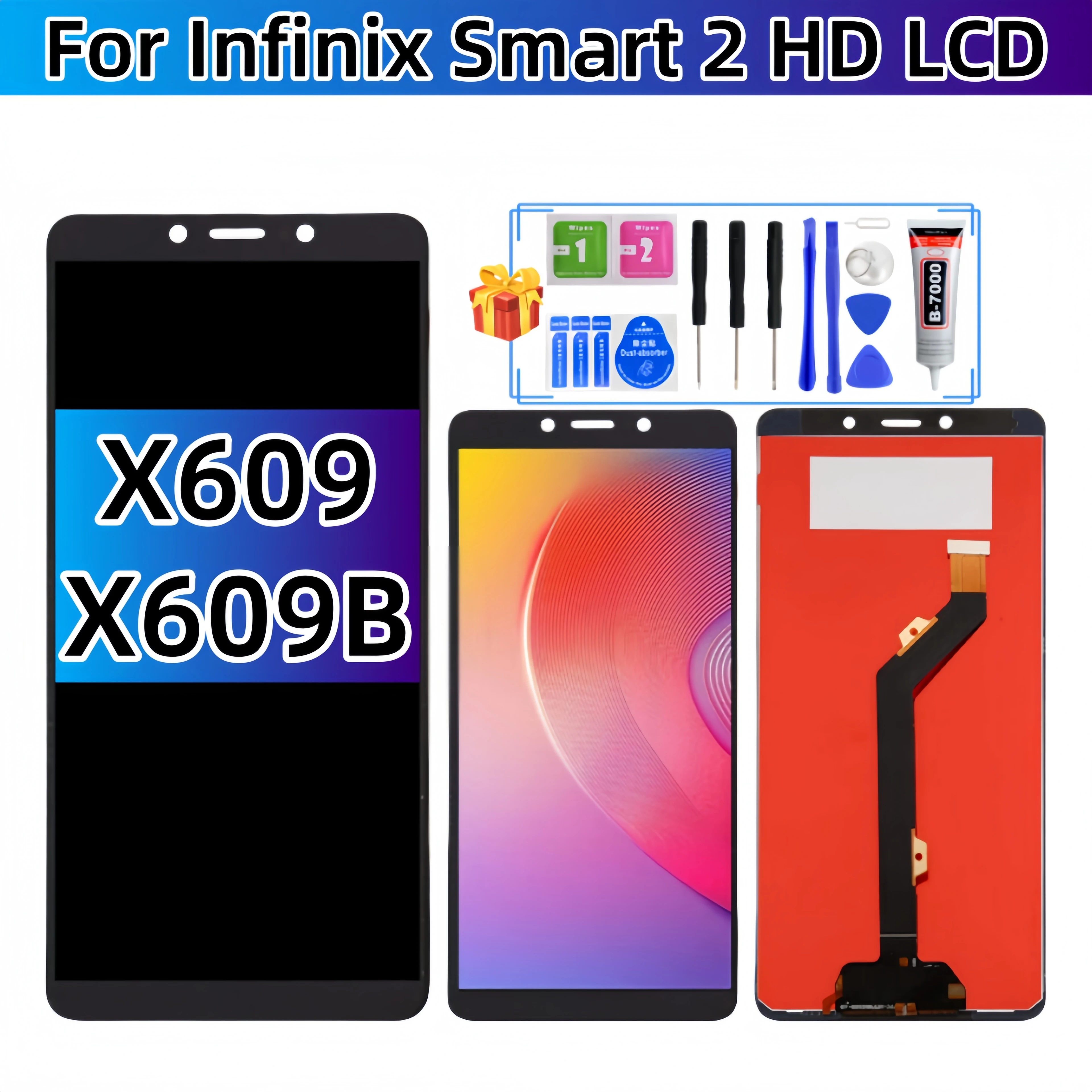 

For Infinix Smart 2 HD X609 X609B LCD Display Touch Screen Assembly LCD Replacement Parts