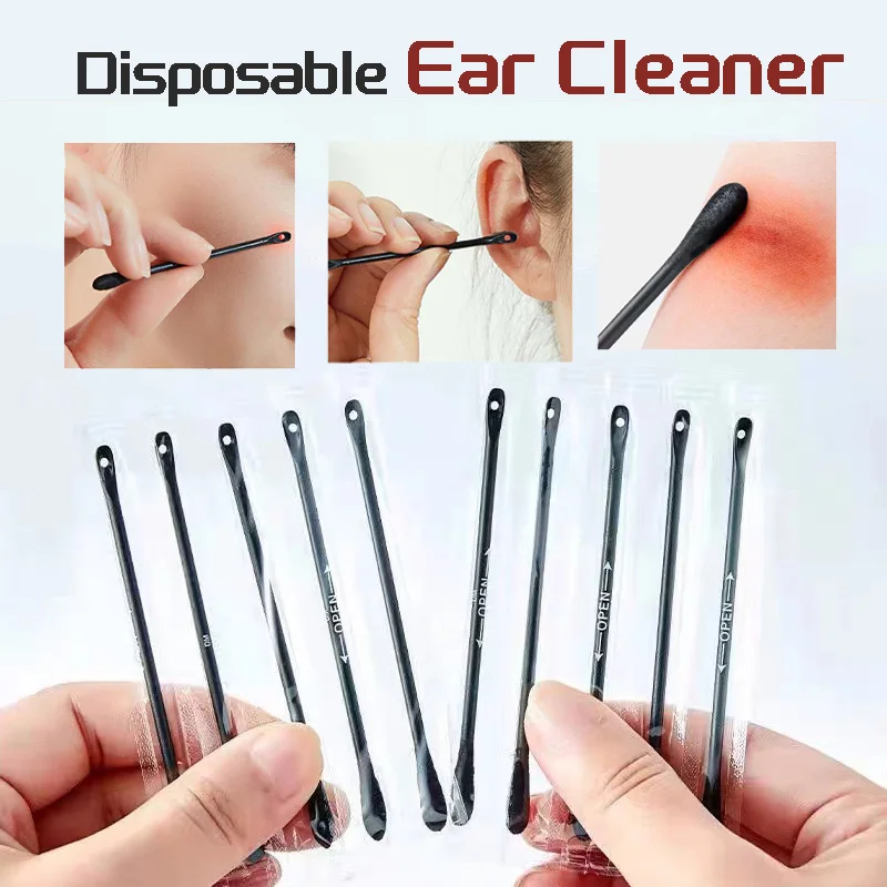 

Disposable Ear Cleaner Individually Packaged Cotton Swab Ear Cleaner Squeeze Blackheads Acne Clean Earwax Earpick Health Care