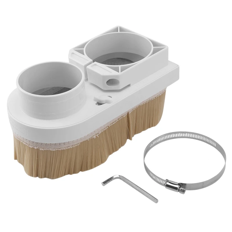 

BAAJ-Spindle Dust Cover Collector For CNC Router Engraving Milling Machine Woodworking Power Tools 100Mm CNC Dust Shoe
