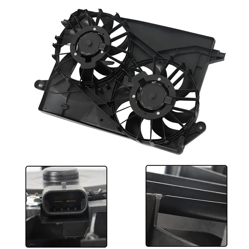 Engine Cooling Radiator Fan Assembly For Chrysler 300C 300 Dodge Charger Magnum 2005-2010 OE 5137713AA 5174358AA